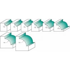 ENT EUROPEAN NORM TOOLS ENT 12764 Viertelstabfräser HW (HM), Schaft (C) 8 Mm, Durchmesser (A) 23 Mm, B 13 Mm, R 6 Mm, D 32 Mm -Verkauf von Planfräsen, Nuten und Fasen 11694576 3