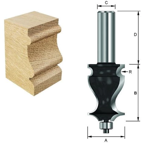 ENT EUROPEAN NORM TOOLS ENT 15450 Dekorativer Langprofilfräser HW (HM), Schaft (C) 8 Mm, Durchmesser (A) 19 Mm, B 24,4 Mm, R 2 Mm, D 32 Mm, Mit Kugellager 4 ENT EUROPEAN NORM TOOLS ENT 15450 Dekorativer Langprofilfräser HW (HM), Schaft (C) 8 Mm, Durchmesser (A) 19 Mm, B 24,4 Mm, R 2 Mm, D 32 Mm, Mit Kugellager – Bild 2