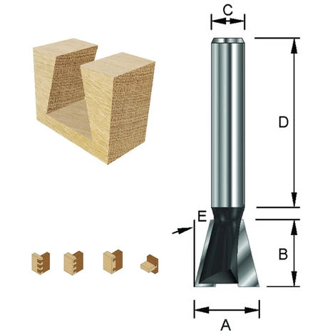 ENT EUROPEAN NORM TOOLS ENT 15960 Gratfräser HW (HM), Schaft (C) 8 Mm, Durchmesser (A) 6,35 Mm, B 7,9 Mm, E 7,5°, D 32 Mm, Ohne Vorschneider 4 ENT EUROPEAN NORM TOOLS ENT 15960 Gratfräser HW (HM), Schaft (C) 8 Mm, Durchmesser (A) 6,35 Mm, B 7,9 Mm, E 7,5°, D 32 Mm, Ohne Vorschneider – Bild 2