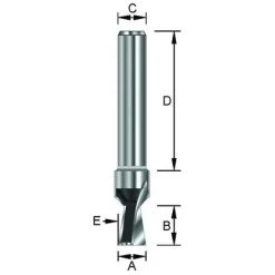 ENT EUROPEAN NORM TOOLS ENT 16024 Gratfräser HW (HM), Schaft (C) 12 Mm, Durchmesser (A) 12,7 Mm, B 12,7 Mm, E 14°, D 40 Mm, Ohne Vorschneider -Verkauf von Planfräsen, Nuten und Fasen 11694937 3