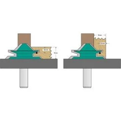 ENT EUROPEAN NORM TOOLS ENT 16400 Gehrungs-Verleimfräser HW (HM), Schaft (C) 12 Mm, Durchmesser (A) 69,85 Mm, B 30,1 Mm, E 10 Mm, D 45 Mm -Verkauf von Planfräsen, Nuten und Fasen 11694952 3