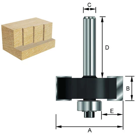 ENT EUROPEAN NORM TOOLS ENT 16690 Falzfräser Set HW (HM), Schaft (C) 8 Mm, Durchmesser (A) 34,9 Mm, B 12,7 Mm, D 32 Mm, Mit Kugellager 4 ENT EUROPEAN NORM TOOLS ENT 16690 Falzfräser Set HW (HM), Schaft (C) 8 Mm, Durchmesser (A) 34,9 Mm, B 12,7 Mm, D 32 Mm, Mit Kugellager – Bild 2