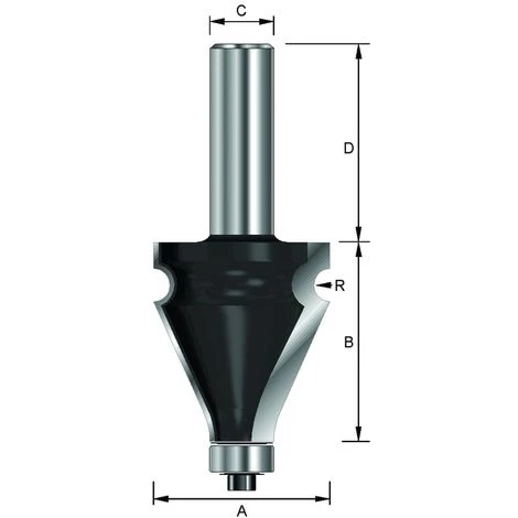 ENT EUROPEAN NORM TOOLS ENT 16740 Handlauf-Fräser Profil HW (HM), Schaft (C) 12 Mm, Durchmesser (A) 34,9 Mm, B 38,1 Mm, R 3,2 Mm, D 40 Mm 4 ENT EUROPEAN NORM TOOLS ENT 16740 Handlauf-Fräser Profil HW (HM), Schaft (C) 12 Mm, Durchmesser (A) 34,9 Mm, B 38,1 Mm, R 3,2 Mm, D 40 Mm – Bild 2