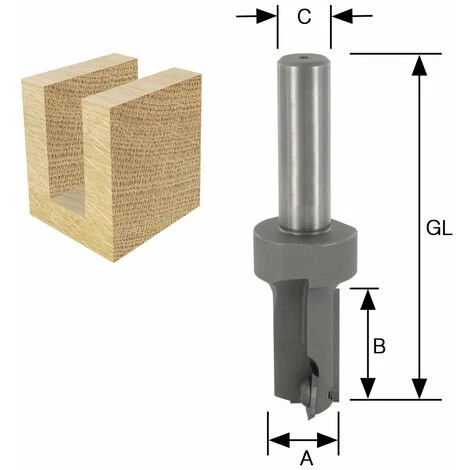 ENT EUROPEAN NORM TOOLS ENT 20180 Wendeplatten Nutfräser HW (HM), Schaft (C) 12 Mm, Durchmesser (A) 16 Mm, B 30 Mm, Z1+1, GL 82 Mm 4 ENT EUROPEAN NORM TOOLS ENT 20180 Wendeplatten Nutfräser HW (HM), Schaft (C) 12 Mm, Durchmesser (A) 16 Mm, B 30 Mm, Z1+1, GL 82 Mm – Bild 2