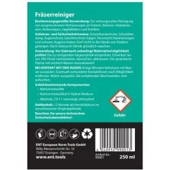 ENT EUROPEAN NORM TOOLS ENT 99001 Harz-Reiniger Zur Entfernung Von Verharzungen An Fräsern Und Sägen, 250 Ml -Verkauf von Planfräsen, Nuten und Fasen 13502486 3
