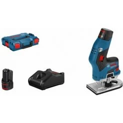 BOSCH Akku-Kantenfräse GKF 12V-8 Mit 2x 3.0Ah Akku L-Boxx