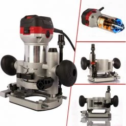 AREBOS Oberfräse Holz Fräse Fräsmaschine Hand Kanten Fräser 710 W