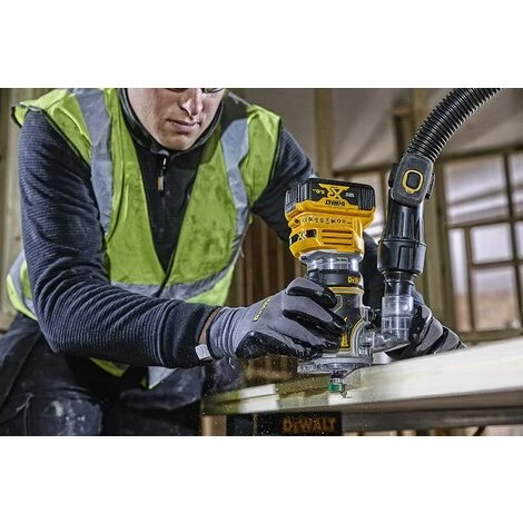 DeWALT DCW604N Akku Kombifräse Oberfräse Kantenfräse Bürstenlos 18V Solo Gerät 4 DeWALT DCW604N Akku Kombifräse Oberfräse Kantenfräse Bürstenlos 18V Solo Gerät – Bild 2
