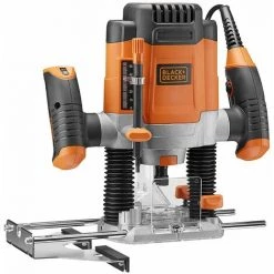 BLACK & DECKER BLACK+DECKER KW1200E Oberfräse 1200W 55mm 230V Mit Zubehör -Verkauf von Planfräsen, Nuten und Fasen 28040771 2