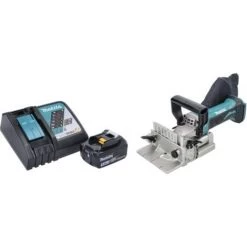 Makita DPJ 180 RF1 Akku Nutfräse 18 V 100 Mm + 1x Akku 3,0 Ah + Ladegerät -Verkauf von Planfräsen, Nuten und Fasen 30480108 2