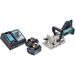 Makita DPJ 180 RF Akku Nutfräse 18 V 100 Mm + 2x Akku 3,0 Ah + Ladegerät -Verkauf von Planfräsen, Nuten und Fasen 30480111 2