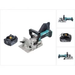 Makita DPJ 180 F1 Akku Nutfräse 18 V 100 Mm + 1x Akku 3,0 Ah - Ohne Ladegerät