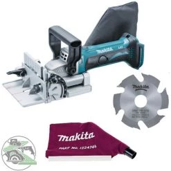 Makita Akku-Nutfräse DPJ180Z 18 V Solo Im Karton Staubsack Nutfräser 100 Mm