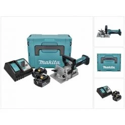 Makita DPJ 180 RFJ Akku Nutfräse 18 V 100 Mm + 2x Akku 3,0 Ah + Ladegerät + Makpac