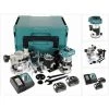 Makita DRT 50 RTJ X2 18 V Li-Ion Akku Brushless Multifunktionsfräse Im Makpac Inkl. Fräsmodule + 2x 5,0 Akku + Ladegerät
