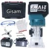 GISAM Oberfräsen 880W 21V 2Batterie 6.35mm (1/4") -Verkauf von Planfräsen, Nuten und Fasen 41440985 1
