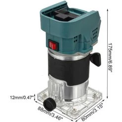 GISAM Oberfräsen 880W 21V 2Batterie 6.35mm (1/4") -Verkauf von Planfräsen, Nuten und Fasen 41440985 5