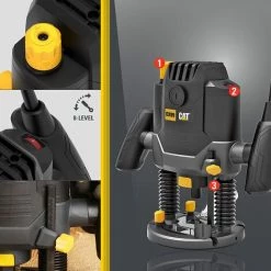 WESCO CAT DECATDX89 - Oberfräse / 3 X Spannzange / 2100 Watt / Spindle-Lock Technologie / Inkl. Zubehör -Verkauf von Planfräsen, Nuten und Fasen 43006383 3