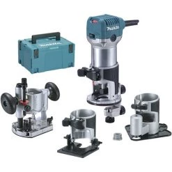 Makita RT0700CX3J Oberfräse Multifunktions Set Trimmer Kantenfräse Macpak