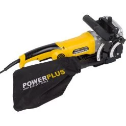 VARO Powerplus Flachdübelfräse Holzfräse Nutfräse 900 W Formfederfräse Staubfangsack -Verkauf von Planfräsen, Nuten und Fasen 44000850 4