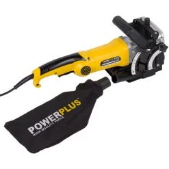 VARO Powerplus Flachdübelfräse Holzfräse Nutfräse 900 W Formfederfräse Staubfangsack -Verkauf von Planfräsen, Nuten und Fasen 44000850 5