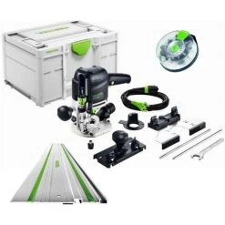 Festool Oberfräse OF 1010 REBQ-Set 577168 + FS 800/2+ Box-OF HW S8 Mix