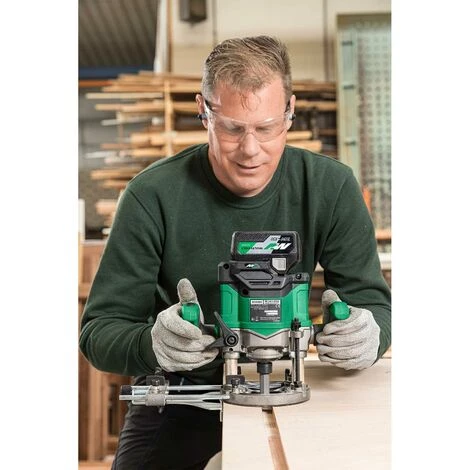 HiKOKI Akku-Oberfräse M3612DA, Kantenfräse, Einhandfräse, Nutfräse, 8/12 Mm Spannzange - 36V 4 HiKOKI Akku-Oberfräse M3612DA, Kantenfräse, Einhandfräse, Nutfräse, 8/12 Mm Spannzange - 36V – Bild 2