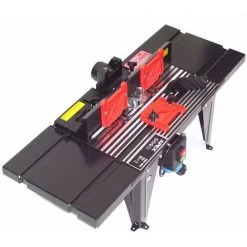 APEX 55692 Oberfräse 1300W Fräse Satz + 55693 Oberfräsentisch Frästisch Fräsertisch -Verkauf von Planfräsen, Nuten und Fasen 50300278 3