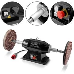 STAHLWERK PM-2200 ST Werkbank Poliermaschine Mit 2.200 Watt Und 1.450 U/min