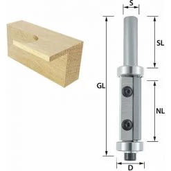ENT EUROPEAN NORM TOOLS ENT 20327 Wendeplatten Bündigfräser HW, Schaft (S) 12 Mm, Durchmesser (D) 19 Mm, NL 50 Mm, Mit Kugellager -Verkauf von Planfräsen, Nuten und Fasen 51446393 2