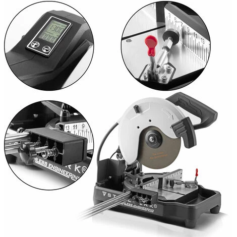 STAHLWERK MT-20 ST Brushless-Metall-Trennsäge / Trennschneider Mit 2.000 Watt Maximale Drehzahl 2.000 U/min Zum Schneiden Von Metallprofilen 4 STAHLWERK MT-20 ST Brushless-Metall-Trennsäge / Trennschneider Mit 2.000 Watt Maximale Drehzahl 2.000 U/min Zum Schneiden Von Metallprofilen – Bild 2