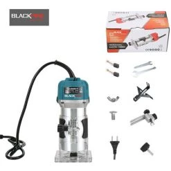 BLACKPINE – 220 V 800 W Elektrischer Holzfräser Trimmerfräser, 30000 U/min, Φ 6,35 Mm