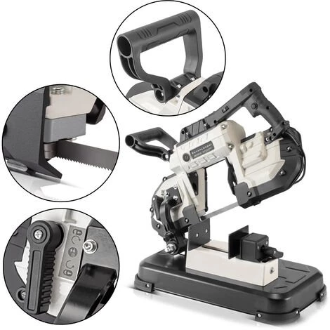 STAHLWERK Metallbandsäge MBS-1200 ST Leistungsstarke Profi-Bandsäge / Metallsäge Mit 1200 Watt, Stufenlos Regelbar Von 0,7-2,4 M/s, Schnittwinkel 0-45 Grad, Inklusive LED-Arbeitsleuchte Und Hochleistungs-Sägeband 3 STAHLWERK Metallbandsäge MBS-1200 ST Leistungsstarke Profi-Bandsäge / Metallsäge Mit 1200 Watt, Stufenlos Regelbar Von 0,7-2,4 M/s, Schnittwinkel 0-45 Grad, Inklusive LED-Arbeitsleuchte Und Hochleistungs-Sägeband