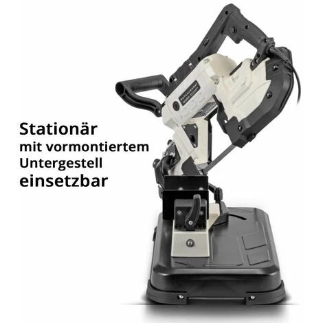 STAHLWERK Metallbandsäge MBS-1200 ST Leistungsstarke Profi-Bandsäge / Metallsäge Mit 1200 Watt, Stufenlos Regelbar Von 0,7-2,4 M/s, Schnittwinkel 0-45 Grad, Inklusive LED-Arbeitsleuchte Und Hochleistungs-Sägeband 6 STAHLWERK Metallbandsäge MBS-1200 ST Leistungsstarke Profi-Bandsäge / Metallsäge Mit 1200 Watt, Stufenlos Regelbar Von 0,7-2,4 M/s, Schnittwinkel 0-45 Grad, Inklusive LED-Arbeitsleuchte Und Hochleistungs-Sägeband – Bild 4