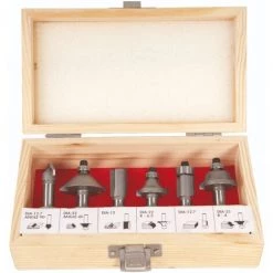 FERM Oberfräse - 1300W - Arbeitsbeleuchtung - Inkl. 6-teiliges Frässet, Parallel- Und Schablonenführung -Verkauf von Planfräsen, Nuten und Fasen 8724029 2