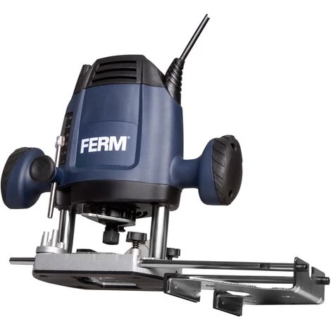 FERM Oberfräse 6,8 Mm - 1200W - Variable Geschwindigkeit - 3m Kabel - Inkl. 3-teiliges Fräserset, Kopierring, Parallelführung Und Übergabepunkt 6 FERM Oberfräse 6,8 Mm - 1200W - Variable Geschwindigkeit - 3m Kabel - Inkl. 3-teiliges Fräserset, Kopierring, Parallelführung Und Übergabepunkt – Bild 4
