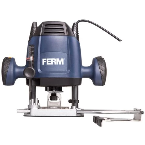 FERM Oberfräse 6,8 Mm - 1200W - Variable Geschwindigkeit - 3m Kabel - Inkl. 3-teiliges Fräserset, Kopierring, Parallelführung Und Übergabepunkt 7 FERM Oberfräse 6,8 Mm - 1200W - Variable Geschwindigkeit - 3m Kabel - Inkl. 3-teiliges Fräserset, Kopierring, Parallelführung Und Übergabepunkt – Bild 5